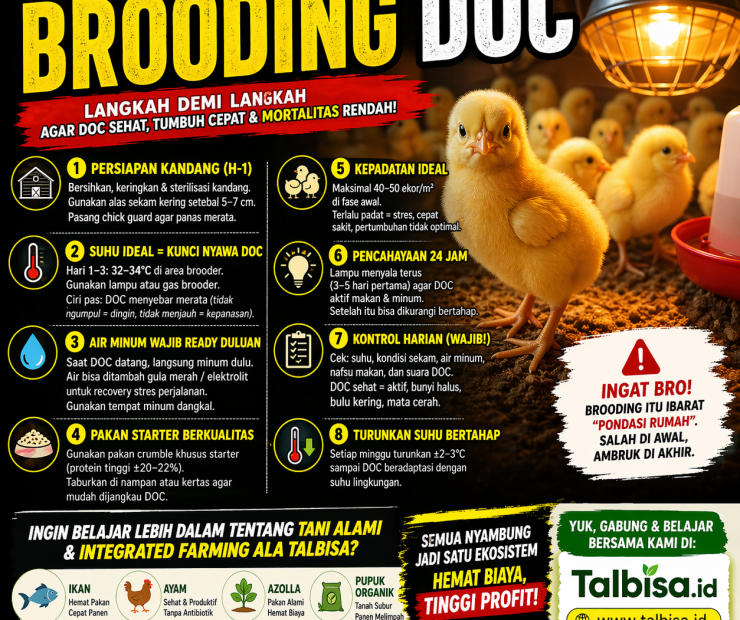Cara Brooding DOC Ayam Yang Efektif dan Berhasil