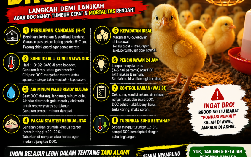 Cara Brooding DOC Ayam Yang Efektif dan Berhasil